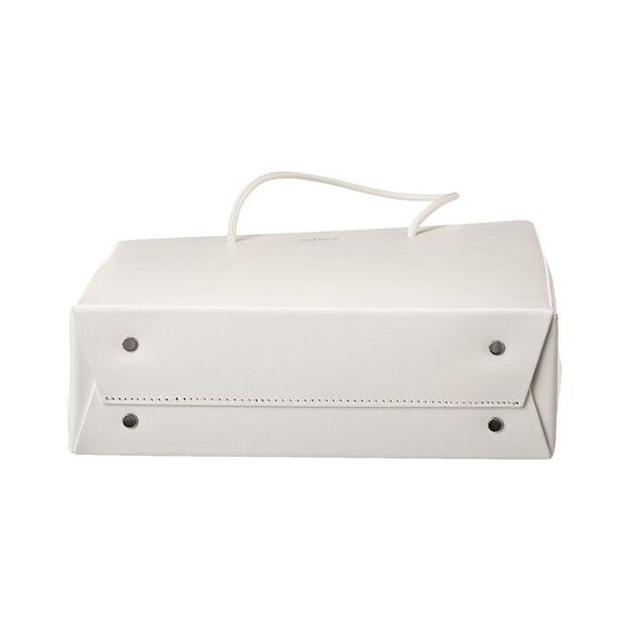 Medea Leather Tote, White